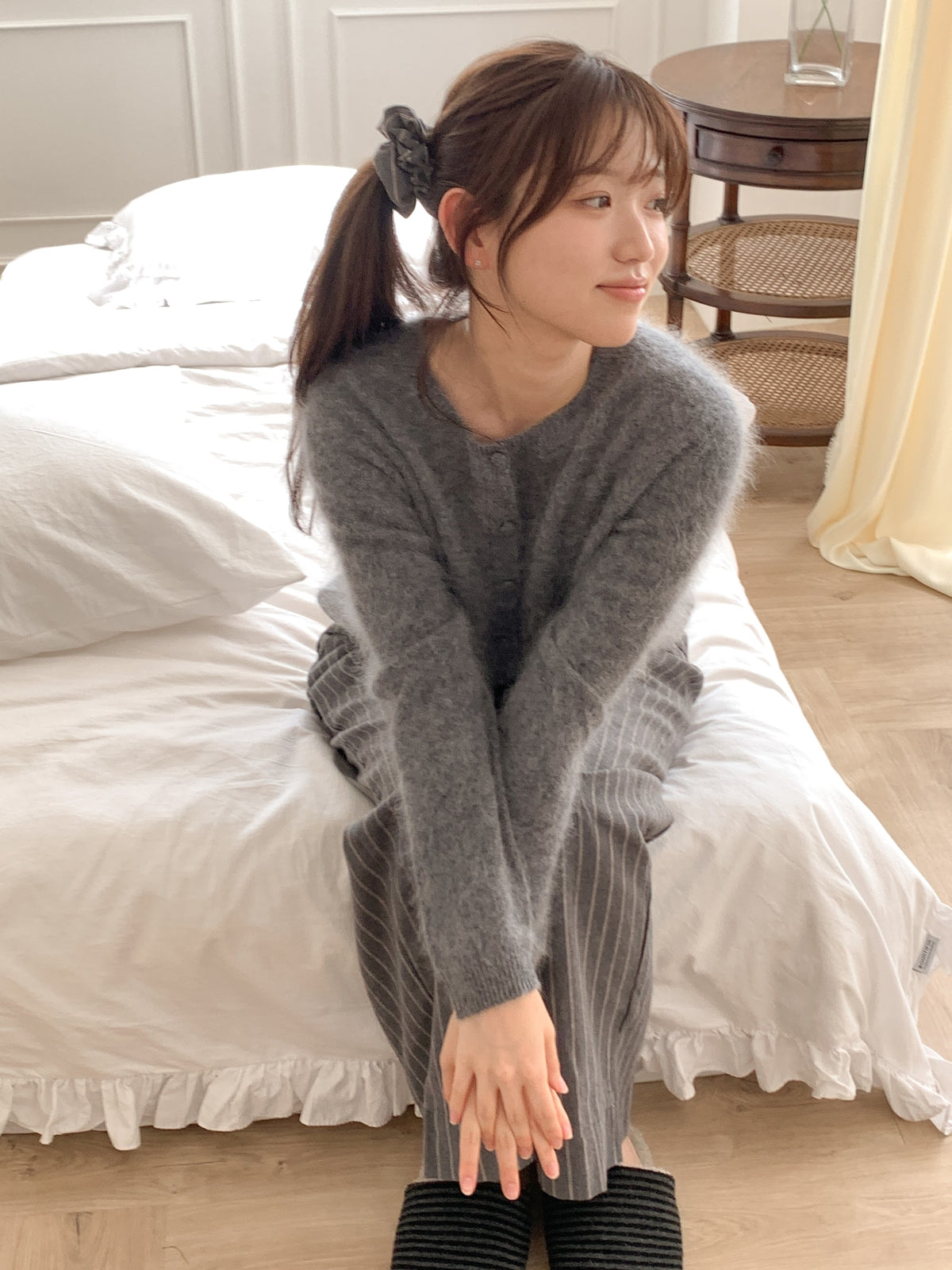 동글단추가디건 (차콜) 6