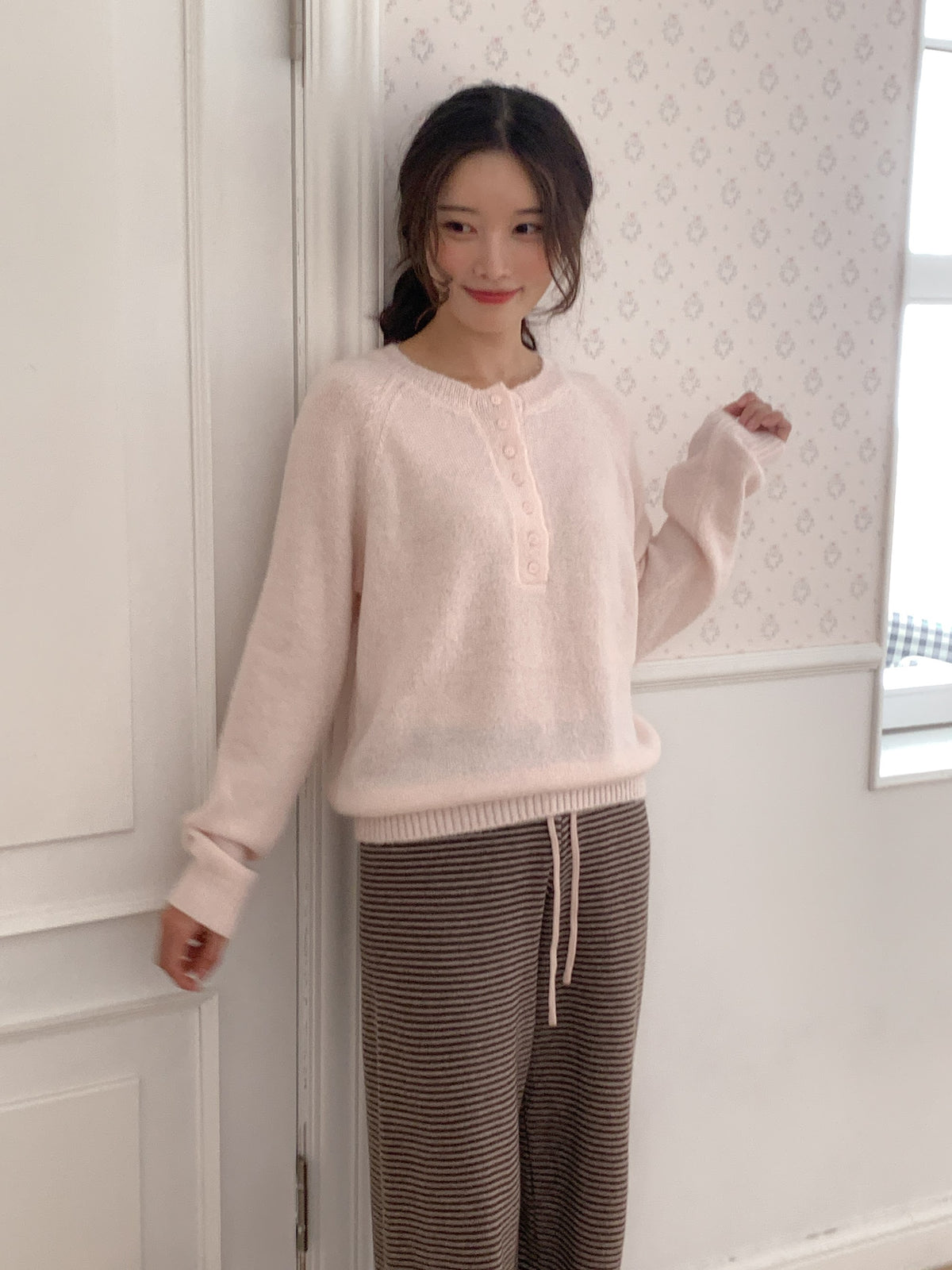 단가라 바지 (브라운핑크) 4