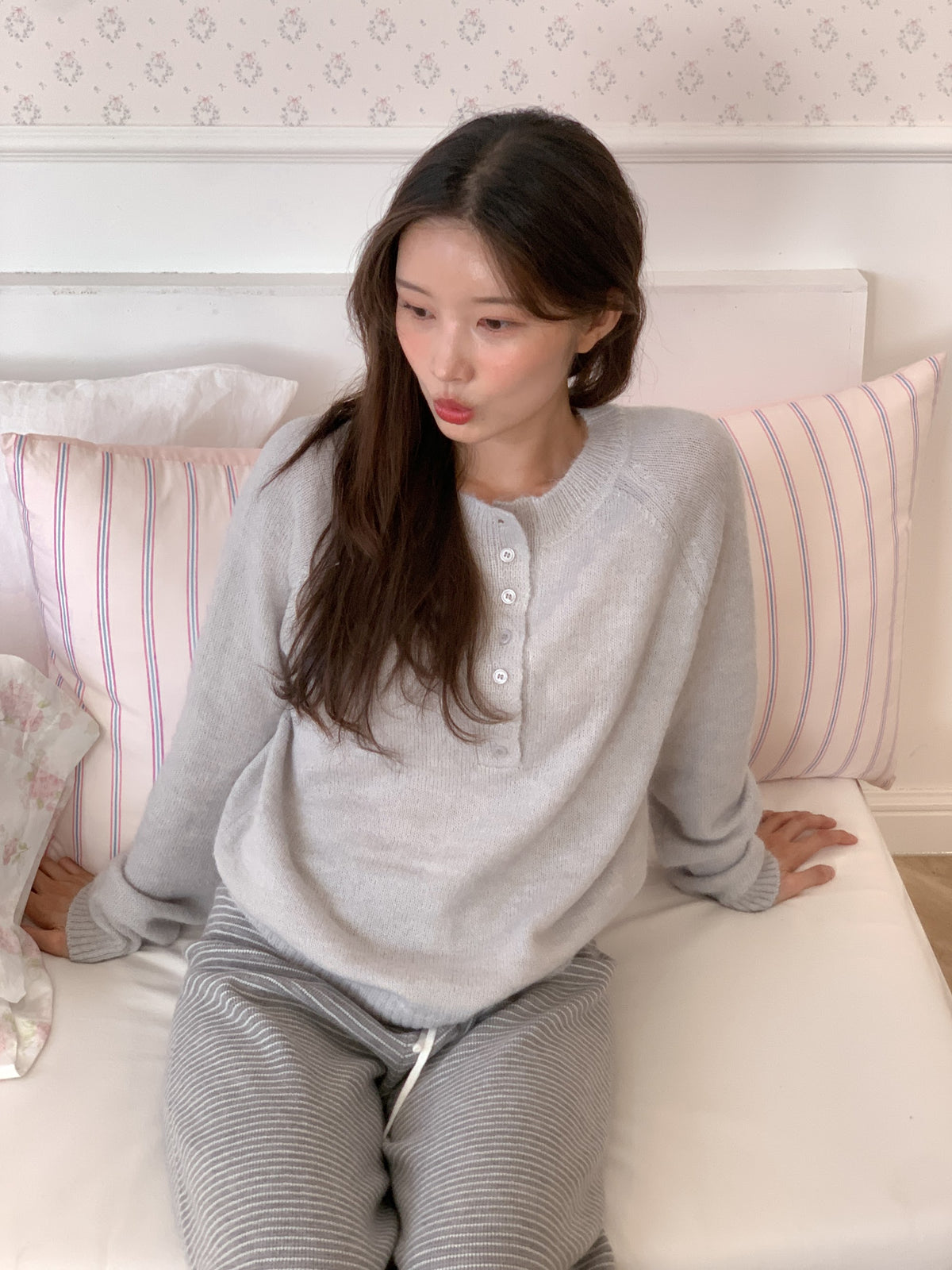 단가라 바지 (그레이화이트) 5